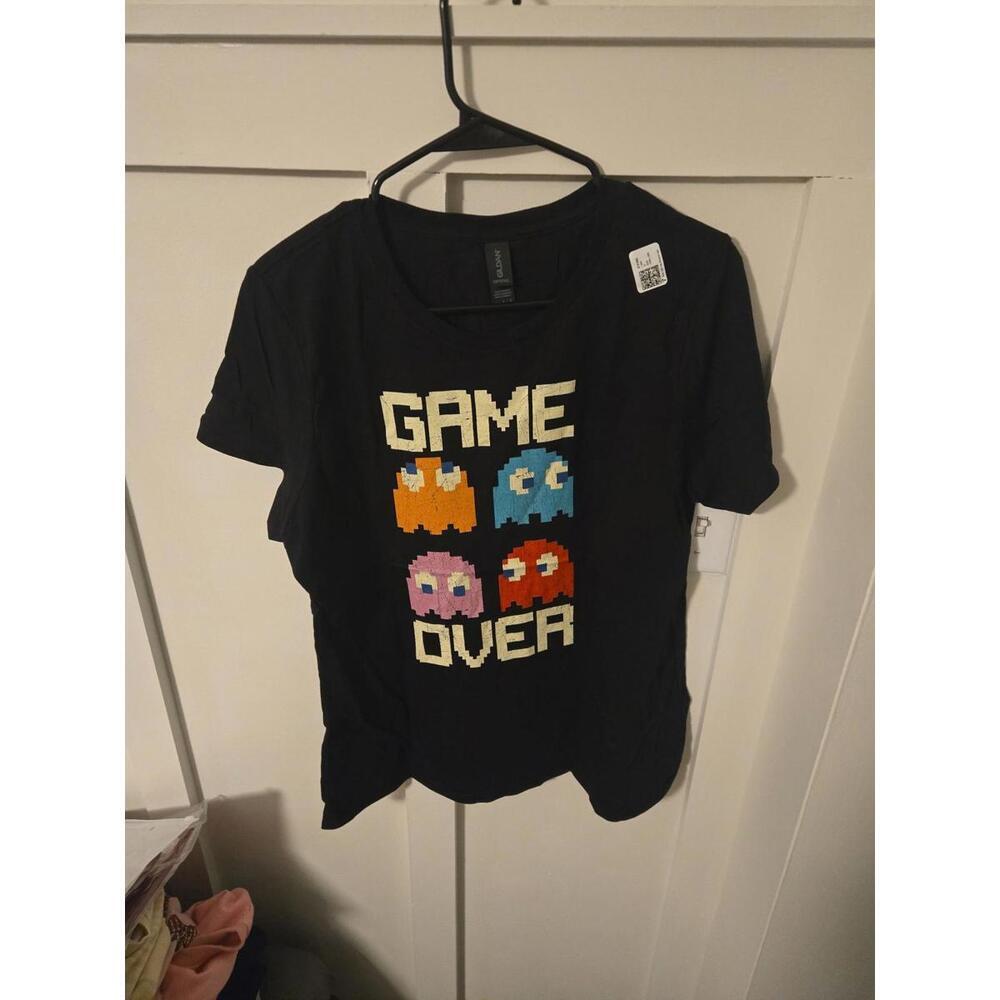 Gildan Pac-Man 'Game Over' Graphic T-Shirt Size L - Picture 2 of 3